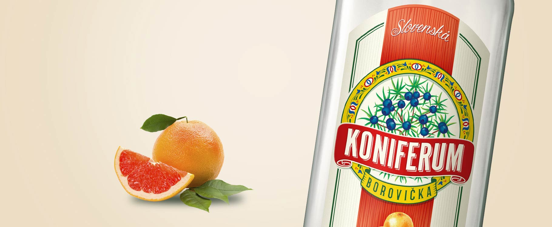 Koniferum borovička s grapefruitom