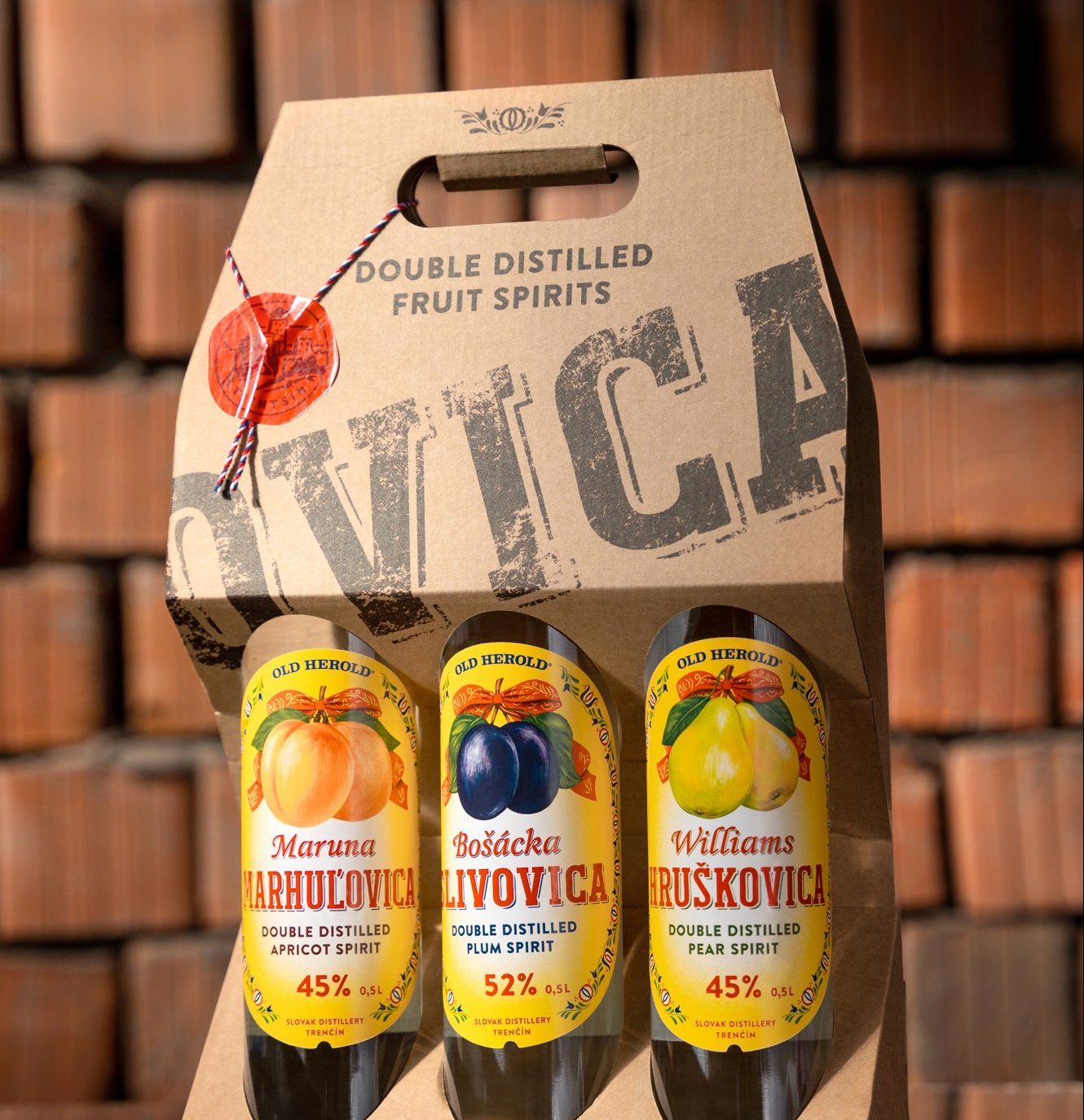 OVICA – darčekové balenie 3 pravých ovocných destilátov.